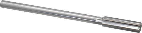 Made in USA - 0.579" High Speed Steel Chucking Reamer - Straight Flute, Straight Shank - USA Tool & Supply