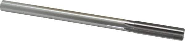 Made in USA - 0.624" High Speed Steel 8 Flute Chucking Reamer - Straight Flute, 0.5615" Straight Shank, 2-1/4" Flute Length, 9" OAL - USA Tool & Supply
