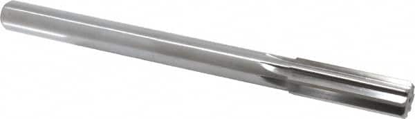 Made in USA - 0.867" High Speed Steel Chucking Reamer - USA Tool & Supply