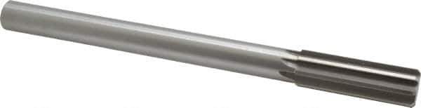 Made in USA - 0.874" High Speed Steel 8 Flute Chucking Reamer - Straight Flute, 3/4" Straight Shank, 2-5/8" Flute Length, 10" OAL - USA Tool & Supply