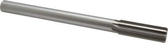 Made in USA - 0.874" High Speed Steel 8 Flute Chucking Reamer - Straight Flute, 3/4" Straight Shank, 2-5/8" Flute Length, 10" OAL - USA Tool & Supply