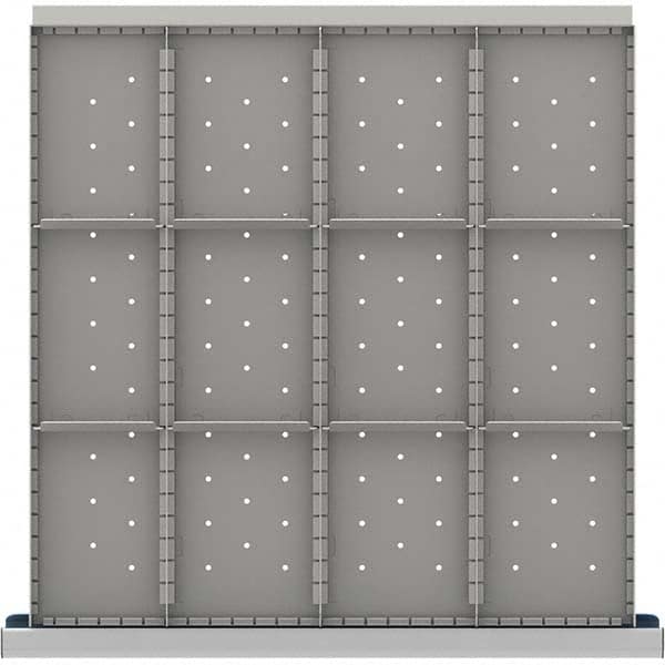 LISTA - 12-Compartment Drawer Divider Layout for 3.15" High Drawers - USA Tool & Supply