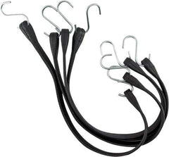 Erickson Manufacturing - Tarp Strap with S Hook - 10, 15, 21, 31" OAL, Black - USA Tool & Supply
