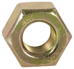 Value Collection - 7/8-9 UNC Steel Right Hand Heavy Hex Nut - 1-7/16" Across Flats, 55/64" High, Zinc Yellow Dichromate Finish - USA Tool & Supply