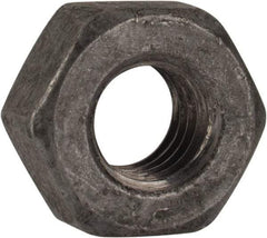 Value Collection - 5/16-18 UNC Steel Right Hand Heavy Hex Nut - 9/16" Across Flats, 19/64" High, Hot Dipped Galvanized Finish - USA Tool & Supply