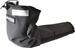 HexArmor - Size M, Gray/Black SuperFabric Cut & Puncture Resistant Sleeve - 19" Long Sleeve, Cut Resistance Level 5, Made with Thumb Hole - USA Tool & Supply