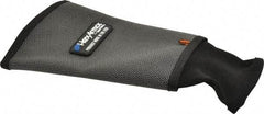 HexArmor - Size S, Gray/Black SuperFabric Cut & Puncture Resistant Sleeve - 9" Long Sleeve, Cut Resistance Level 5, Made with Thumb Hole - USA Tool & Supply