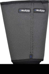 HexArmor - Size XL, Gray/Black SuperFabric Cut & Puncture Resistant Sleeve - 9" Long Sleeve, Cut Resistance Level 5, Made with Thumb Hole - USA Tool & Supply