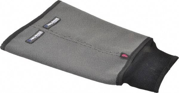 HexArmor - Size 2XL, Gray/Black SuperFabric Cut & Puncture Resistant Sleeve - 9" Long Sleeve, Cut Resistance Level 5, Made with Thumb Hole - USA Tool & Supply