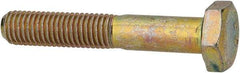 Made in North America - 1/4-28 UNF, 1-1/2" Length Under Head Hex Head Cap Screw - Grade 8 Alloy Steel, Zinc-Plated Finish, 7/16" Hex - USA Tool & Supply