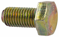 Made in North America - 5/16-24 UNF, 5/8" Length Under Head Hex Head Cap Screw - Grade 8 Alloy Steel, Zinc-Plated Finish, 1/2" Hex - USA Tool & Supply