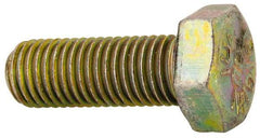 Made in North America - 5/16-24 UNF, 7/8" Length Under Head Hex Head Cap Screw - Grade 8 Alloy Steel, Zinc-Plated Finish, 1/2" Hex - USA Tool & Supply