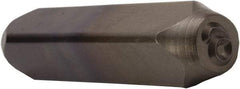 C.H. Hanson - 1/8" Character Size, 6 OR 9 Character, Heavy Duty Individual Steel Stamp - USA Tool & Supply