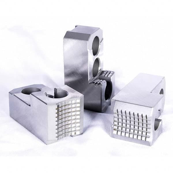 Kitagawa - Hard Lathe Chuck Jaws Jaw Type: Hard Jaw Jaw Interface Type: 1.5mm x 60 Serrated - USA Tool & Supply