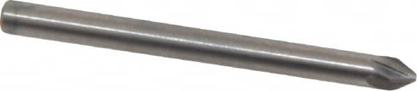 M.A. Ford - 1/8" Head Diam, 1/8" Shank Diam, 6 Flute 60° Solid Carbide Countersink - USA Tool & Supply