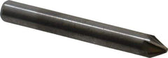 M.A. Ford - 1/4" Head Diam, 1/4" Shank Diam, 6 Flute 60° Solid Carbide Countersink - Bright Finish, 2" OAL, 0.06" Nose Diam, Single End, Straight Shank, Right Hand Cut - USA Tool & Supply