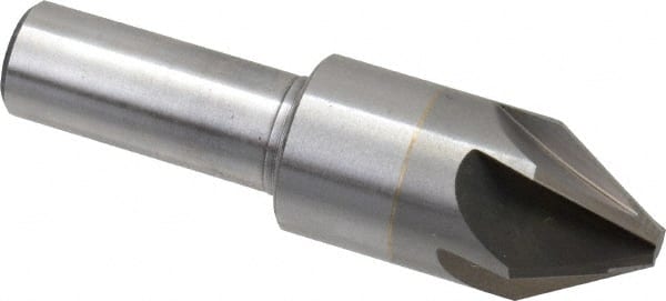 M.A. Ford - 3/4" Head Diam, 1/2" Shank Diam, 6 Flute 60° Solid Carbide Countersink - USA Tool & Supply