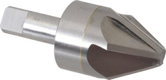 M.A. Ford - 1-1/4" Head Diam, 1/2" Shank Diam, 6 Flute 60° Solid Carbide Countersink - USA Tool & Supply