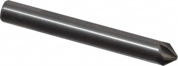 M.A. Ford - 1/4" Head Diam, 1/4" Shank Diam, 6 Flute 82° Solid Carbide Countersink - USA Tool & Supply
