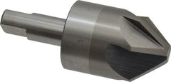 M.A. Ford - 1-1/4" Head Diam, 1/2" Shank Diam, 6 Flute 82° Solid Carbide Countersink - USA Tool & Supply