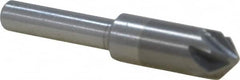 M.A. Ford - 3/8" Head Diam, 1/4" Shank Diam, 6 Flute 90° Solid Carbide Countersink - USA Tool & Supply