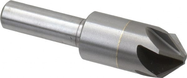 M.A. Ford - 5/8" Head Diam, 3/8" Shank Diam, 6 Flute 90° Solid Carbide Countersink - USA Tool & Supply