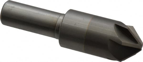 M.A. Ford - 3/4" Head Diam, 1/2" Shank Diam, 6 Flute 90° Solid Carbide Countersink - USA Tool & Supply