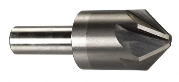 M.A. Ford - 1" Head Diam, 1/2" Shank Diam, 6 Flute 120° Solid Carbide Countersink - USA Tool & Supply