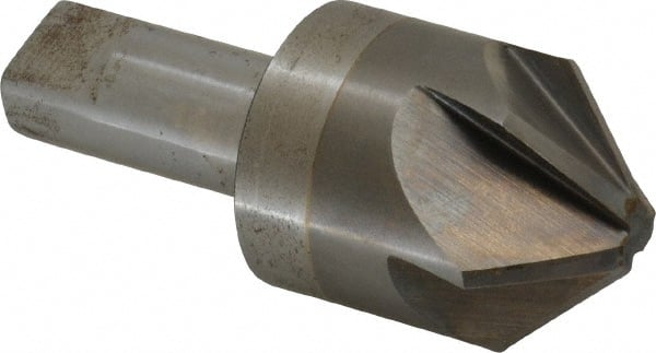 M.A. Ford - 1-1/2" Head Diam, 3/4" Shank Diam, 6 Flute 90° Solid Carbide Countersink - USA Tool & Supply