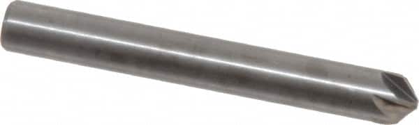 M.A. Ford - 1/4" Head Diam, 1/4" Shank Diam, 6 Flute 100° Solid Carbide Countersink - USA Tool & Supply