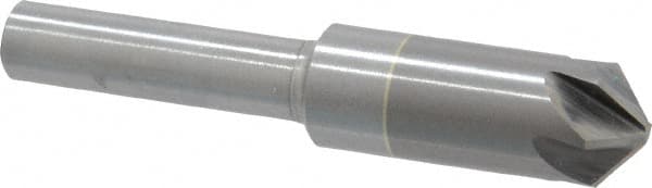 M.A. Ford - 3/8" Head Diam, 1/4" Shank Diam, 6 Flute 100° Solid Carbide Countersink - USA Tool & Supply
