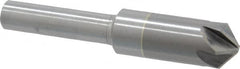 M.A. Ford - 3/8" Head Diam, 1/4" Shank Diam, 6 Flute 100° Solid Carbide Countersink - USA Tool & Supply