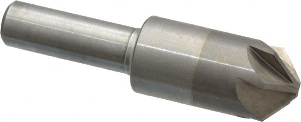 M.A. Ford - 5/8" Head Diam, 3/8" Shank Diam, 6 Flute 100° Solid Carbide Countersink - USA Tool & Supply