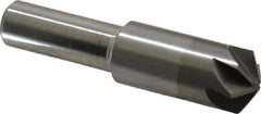 M.A. Ford - 1/2" Head Diam, 3/8" Shank Diam, 6 Flute 120° Solid Carbide Countersink - Bright Finish, 2-1/8" OAL, 0.15" Nose Diam, Single End, Straight Shank, Right Hand Cut - USA Tool & Supply