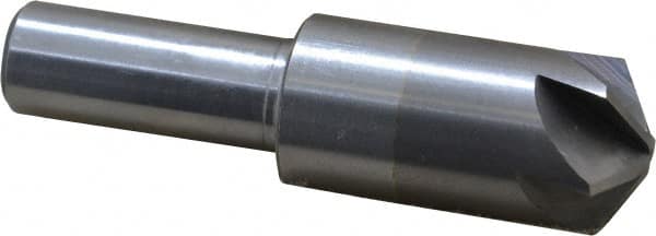 M.A. Ford - 3/4" Head Diam, 1/2" Shank Diam, 6 Flute 120° Solid Carbide Countersink - USA Tool & Supply