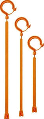 Ergodyne - 19.7" Tie Hook - Zip Tie Connection, Orange - USA Tool & Supply