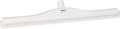 Vikan - 24" Rubber Blade Floor Squeegee - Double Edge, White, Plastic Holder - USA Tool & Supply