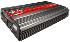 Solar - 3 Connection, 12 VDC Input, 120 VAC Output, 6,000 Peak Wattage, Power Inverter - 3,000 Watt Continuous Output Power - USA Tool & Supply