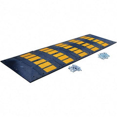 Vestil - 120" Long x 35-1/4" Wide x 4-3/4" High, Rubber Speed Hump - Black - USA Tool & Supply