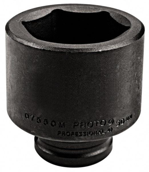 Proto - 3/4" Drive 29mm Standard Impact Socket - 6 Points, 2-3/16" OAL - USA Tool & Supply