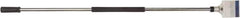 Hyde Tools - Stiff Carbon Steel 2-Edge Scraper - 4" Blade Width, 54" Long Metal Handle - USA Tool & Supply