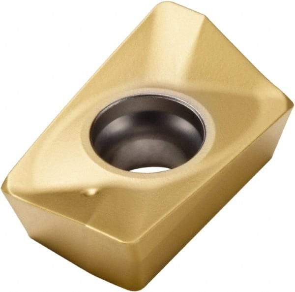 Seco - XOMX180612 M14 Grade F40M Carbide Milling Insert - TiAlN/TiN Finish, 1/4" Thick, 0.047" Corner Radius - USA Tool & Supply