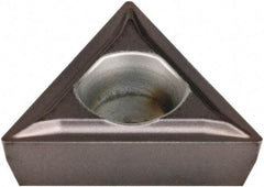 Kennametal - TPGT21.52 LF Grade KCU10 Carbide Turning Insert - AlTiN Finish, 60° Triangle, 1/4" Inscr Circle, 3/32" Thick, 1/32" Corner Radius - USA Tool & Supply