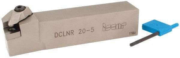 Iscar - DCLN, Right Hand Cut, 95° Lead Angle, 1-1/4" Shank Height x 1-1/4" Shank Width, Negative Rake Indexable Turning Toolholder - 6" OAL, CN..54. Insert Compatibility, Series Isoturn - USA Tool & Supply