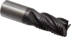 Guhring - 1" Diam, Coarse Pitch, 1-1/2" LOC, 4 Flute Solid Carbide Roughing Square End Mill - Nano-A Finish, 4" OAL, 1" Shank Diam, Single End, Centercutting - USA Tool & Supply