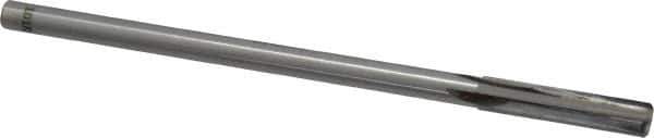 Made in USA - 5/16" Carbide-Tipped 4 Flute Chucking Reamer - Straight Flute, 9/32" Straight Shank, 1-1/2" Flute Length, 6" OAL - USA Tool & Supply