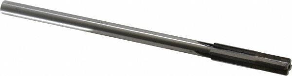 Made in USA - 11/32" Carbide-Tipped 4 Flute Chucking Reamer - Straight Flute, 9/32" Straight Shank, 1-1/2" Flute Length, 6" OAL - USA Tool & Supply