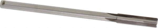 Made in USA - 7/16" Carbide-Tipped 4 Flute Chucking Reamer - Straight Flute, 3/8" Straight Shank, 1-3/4" Flute Length, 7" OAL - USA Tool & Supply