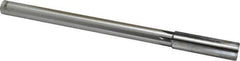 Made in USA - 43/64" Carbide-Tipped 6 Flute Chucking Reamer - Straight Flute, Straight Shank, 2-1/4" Flute Length, 9" OAL - USA Tool & Supply