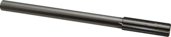 Made in USA - 49/64" Carbide-Tipped 6 Flute Chucking Reamer - Straight Flute, Straight Shank, 2-1/2" Flute Length, 9-1/2" OAL - USA Tool & Supply